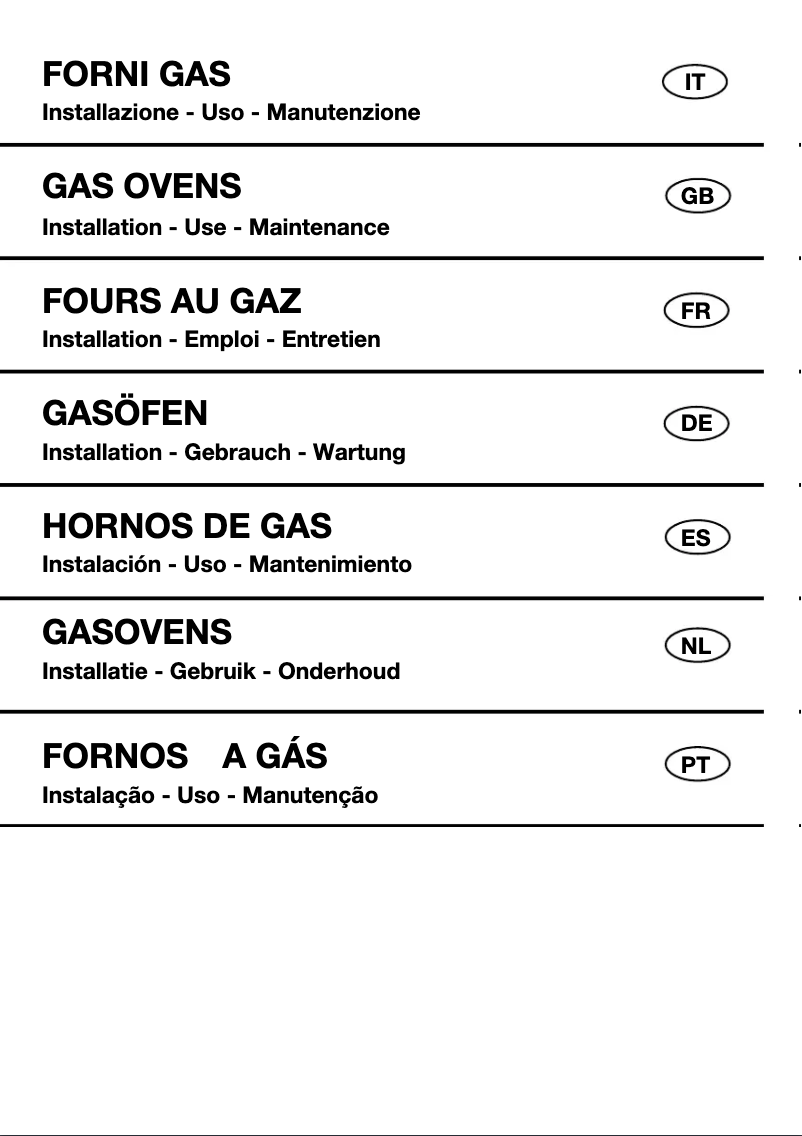 Page 1 de la notice Manuel utilisateur Candy FLG202/1N