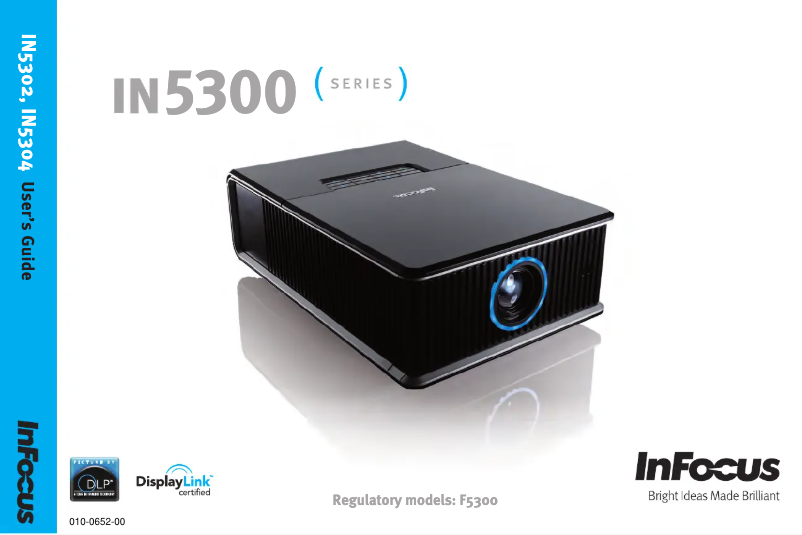 Page n°1 - Manuel utilisateur InFocus IN5302