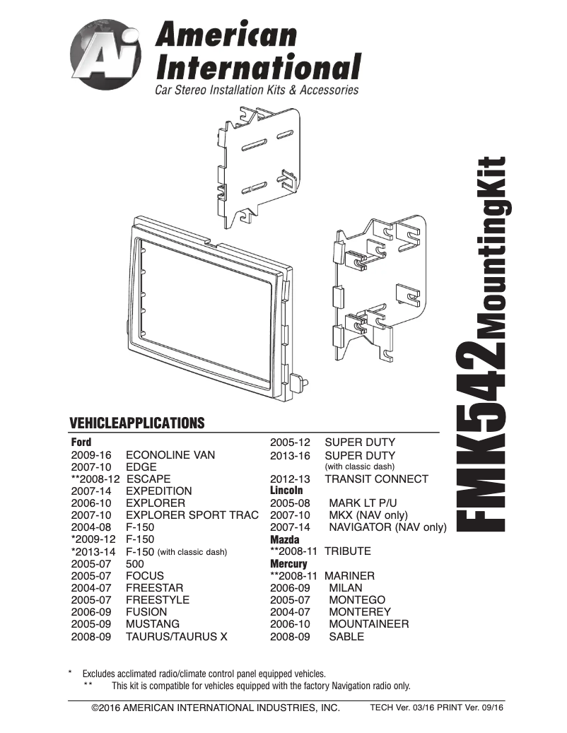Image de la première page du manuel de l'appareil FMK542