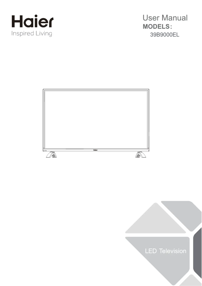 Page 1 de la notice Manuel utilisateur Haier LE39B9000