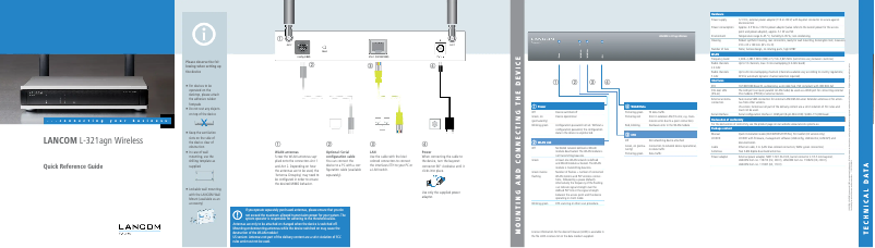 Page 1 de la notice Manuel utilisateur Lancom L-321agn Wireless