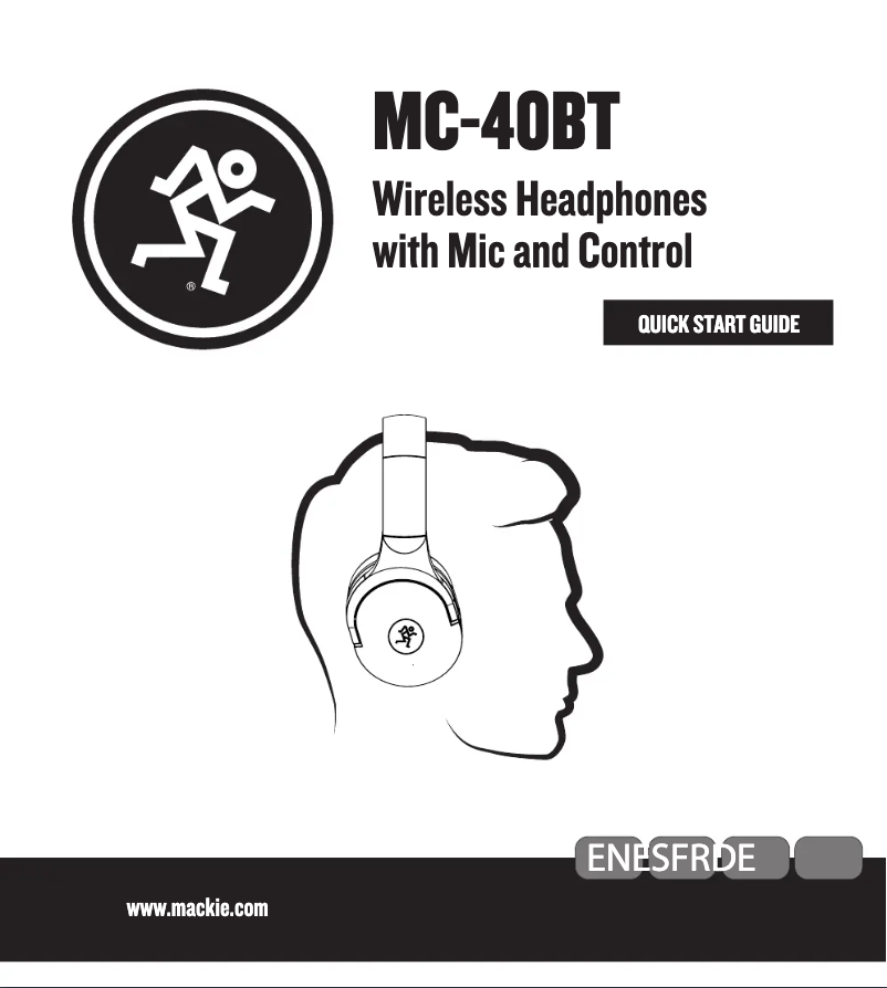 Page n°1 - Guide de démarrage rapide Mackie MC-40BT