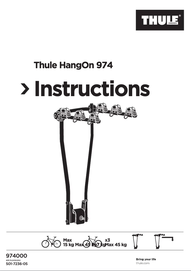 Image de la première page du manuel de l'appareil HangOn 974