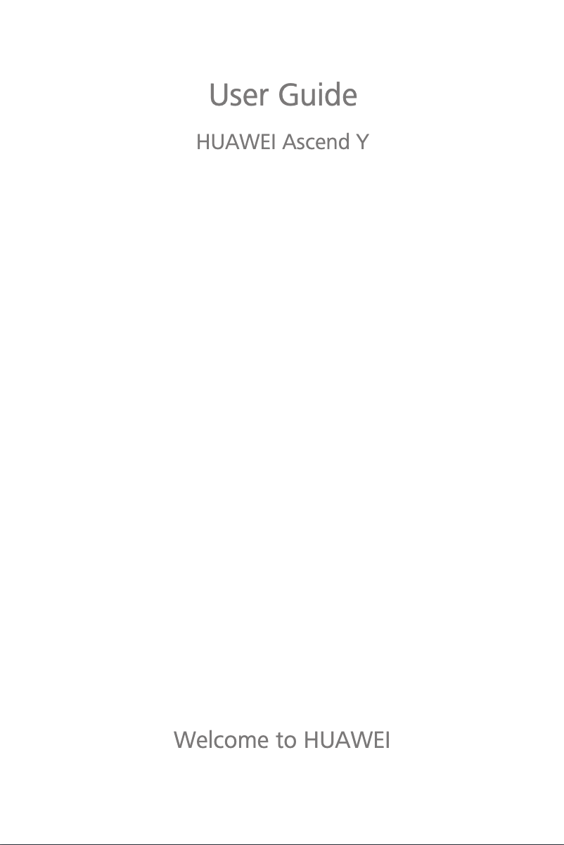 Page 1 de la notice Manuel utilisateur Huawei Ascend Y M866