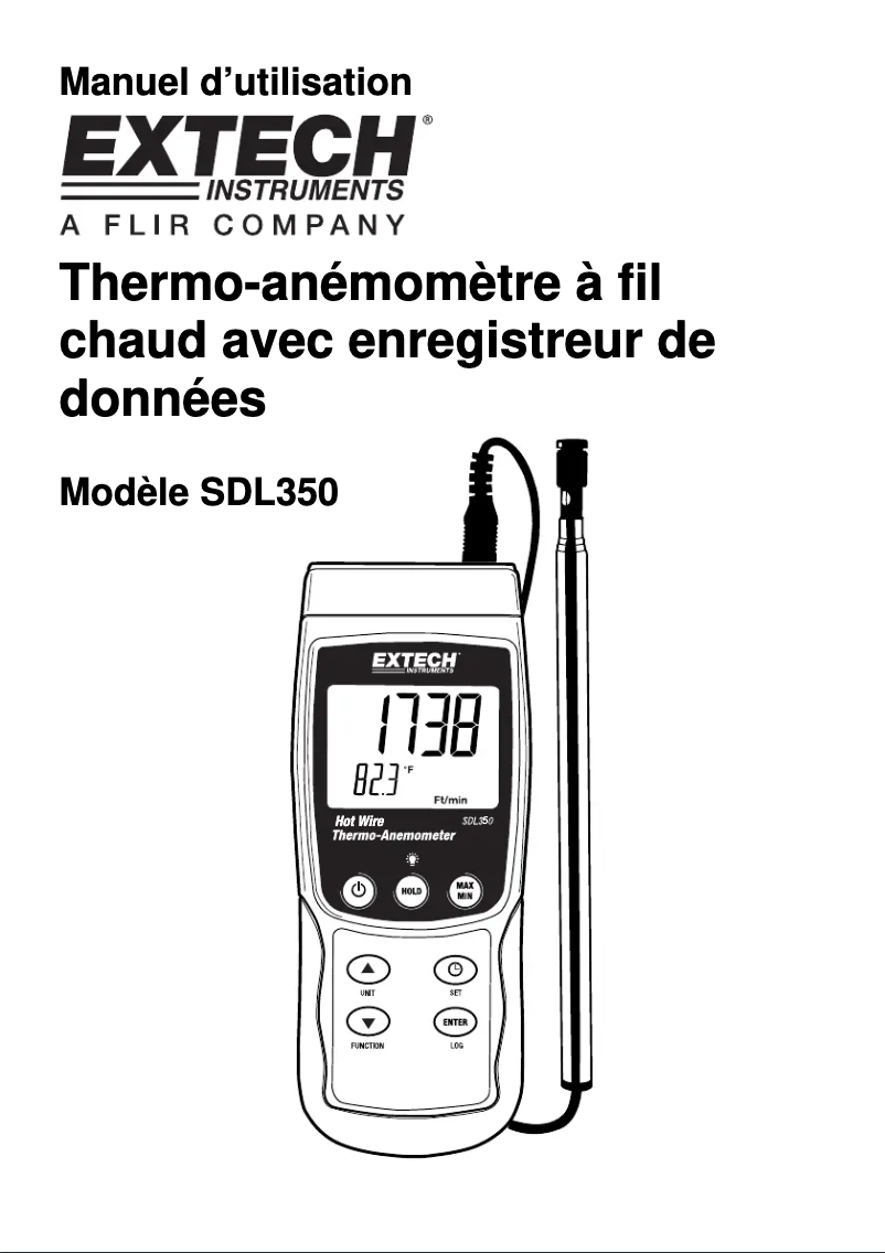 Image de la première page du manuel de l'appareil SDL350