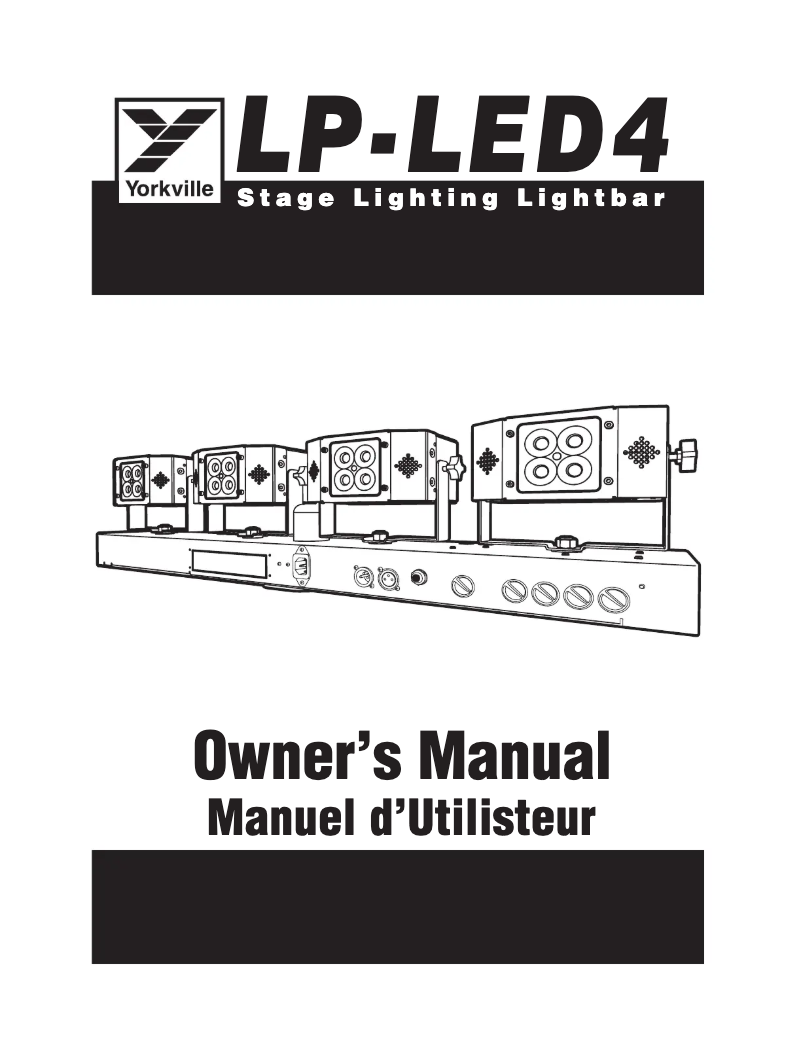 Image de la première page du manuel de l'appareil LP-LED4