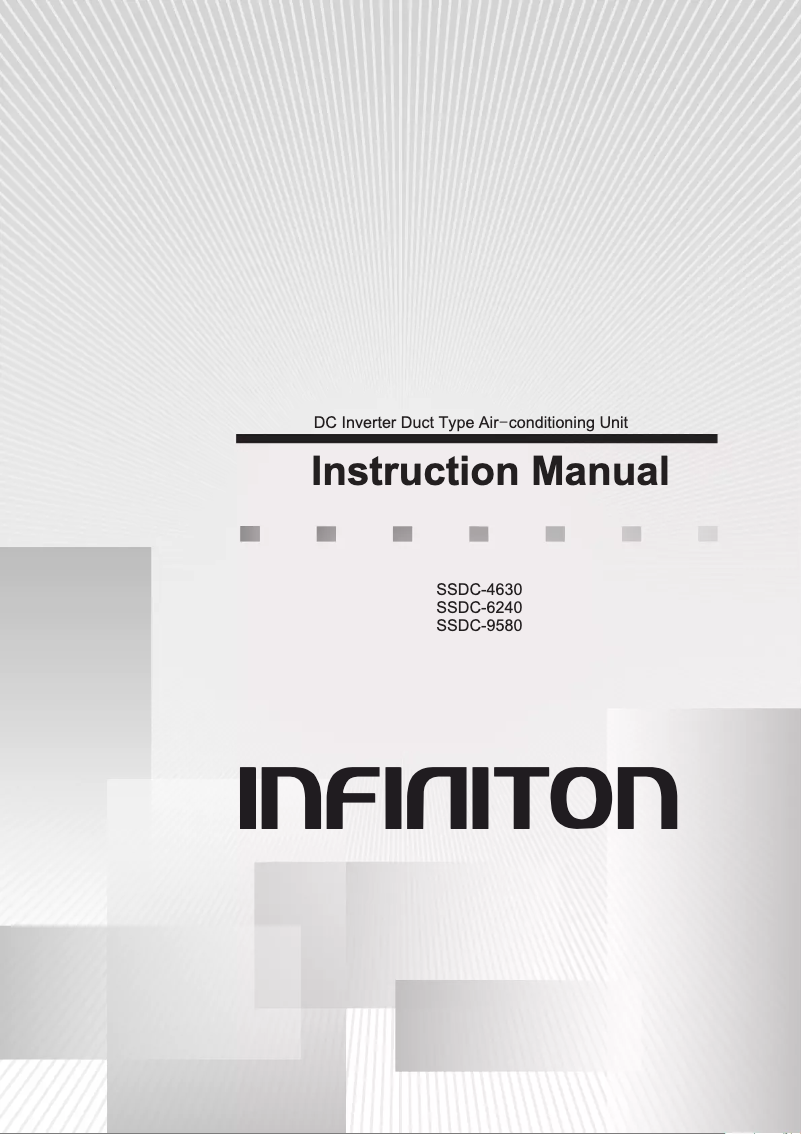 Page n°1 - Manuel utilisateur Infiniton SSDC-9580