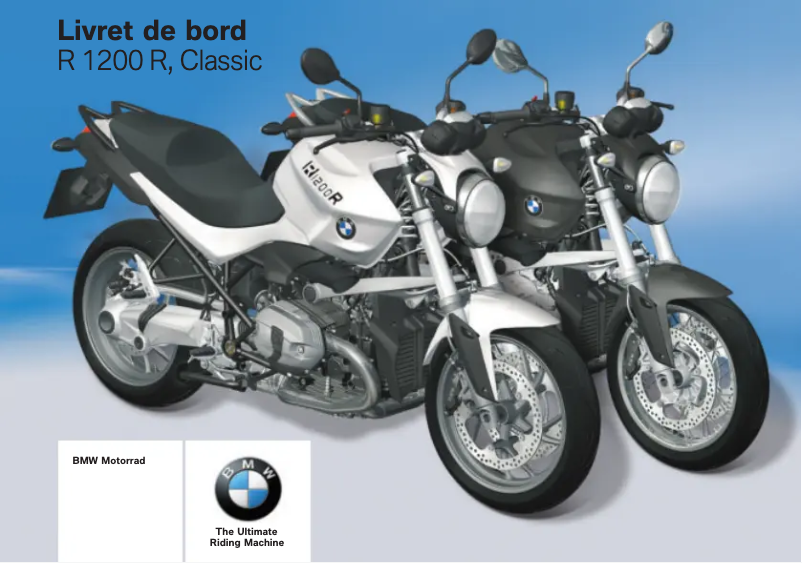 Image de la première page du manuel de l'appareil R 1200 R (2010)
