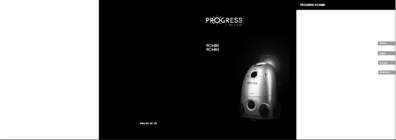 Page n°1 - Manuel utilisateur Progress PC4480