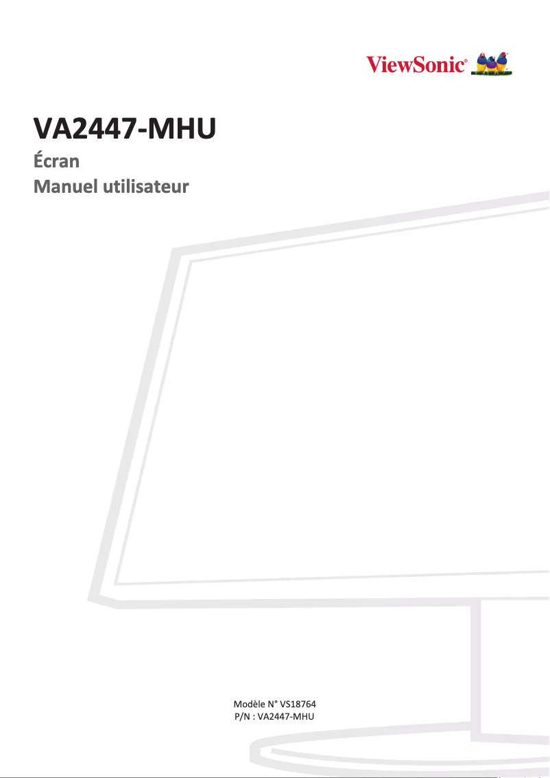 Página 1 del manual Manual de usuario Viewsonic VA2447-MHU