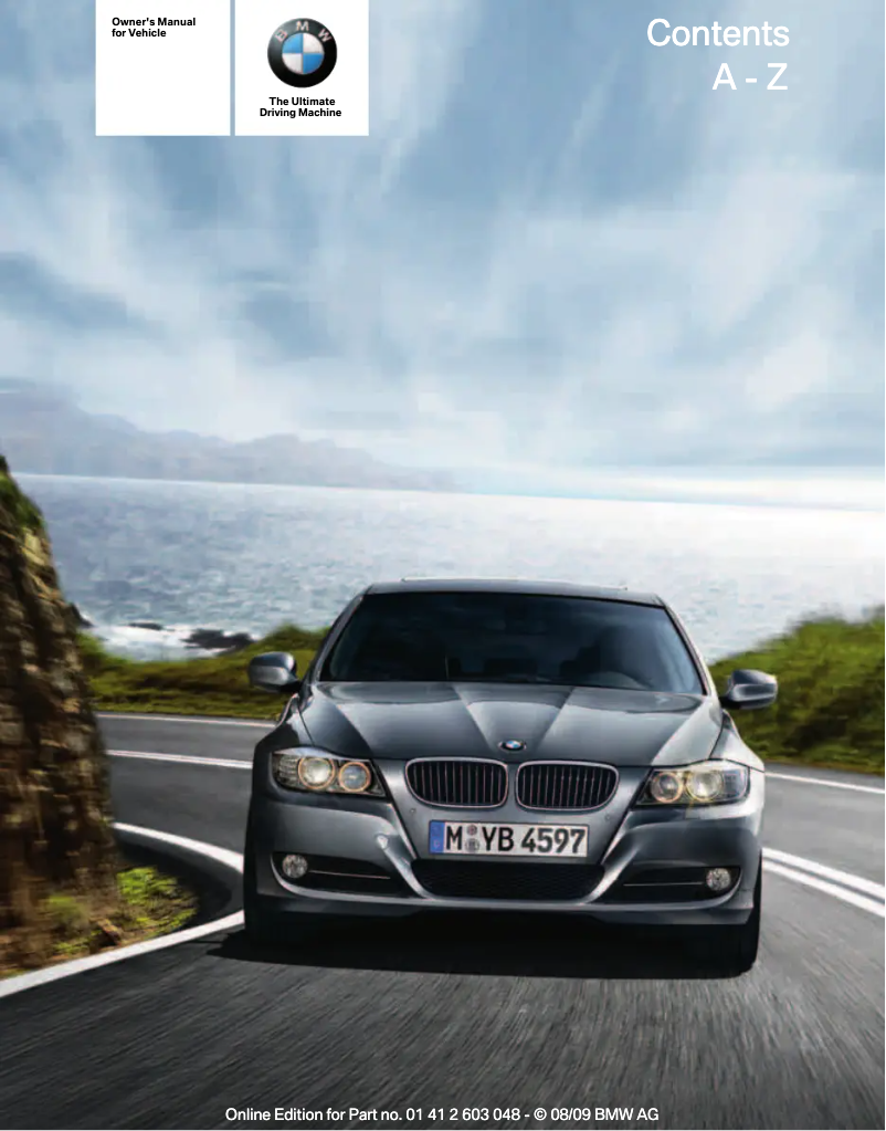Page 1 de la notice Manuel utilisateur BMW 3 Series Sedan Wagon (2010)