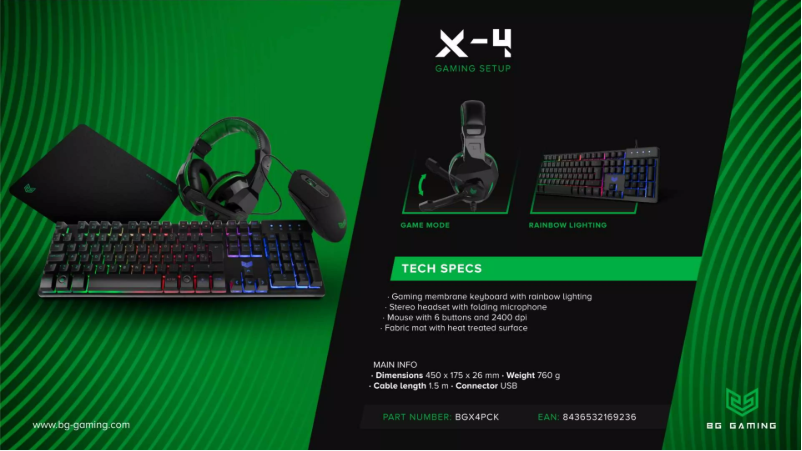 Page n°1 - Manuel utilisateur BG X-4