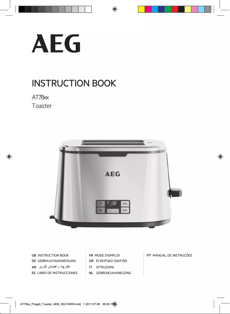 Page n°1 - Manuel utilisateur AEG AT7800-U