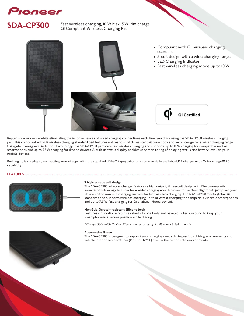 Image de la première page du manuel de l'appareil SDA-CP300