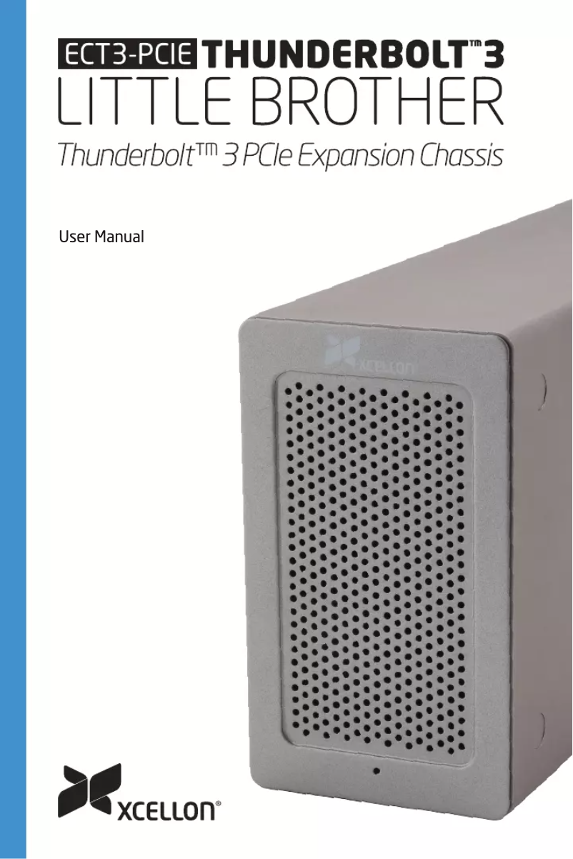Page 1 de la notice Manuel utilisateur Xcellon Little Brother