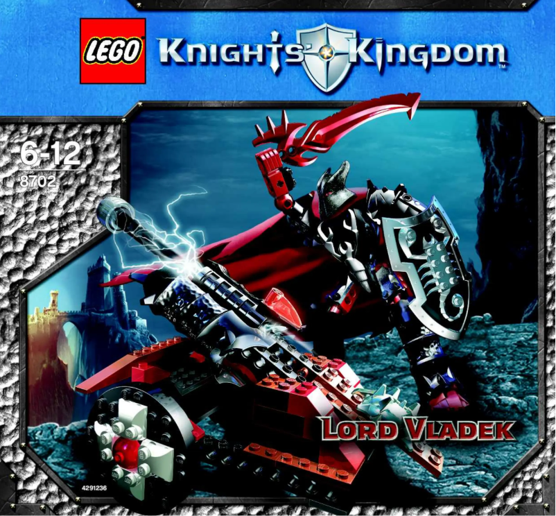 Page n°1 - Manuel utilisateur Lego Knights Kingdom 8702