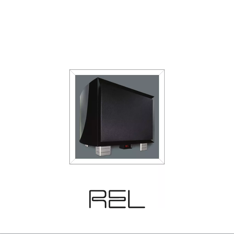 Page 1 de la notice Manuel utilisateur REL Acoustics Gibraltar