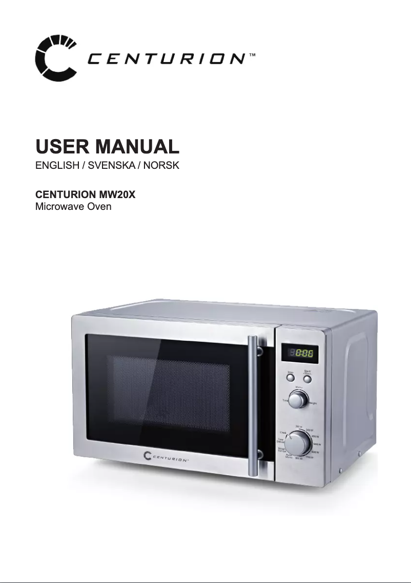 Image de la première page du manuel de l'appareil MW20X