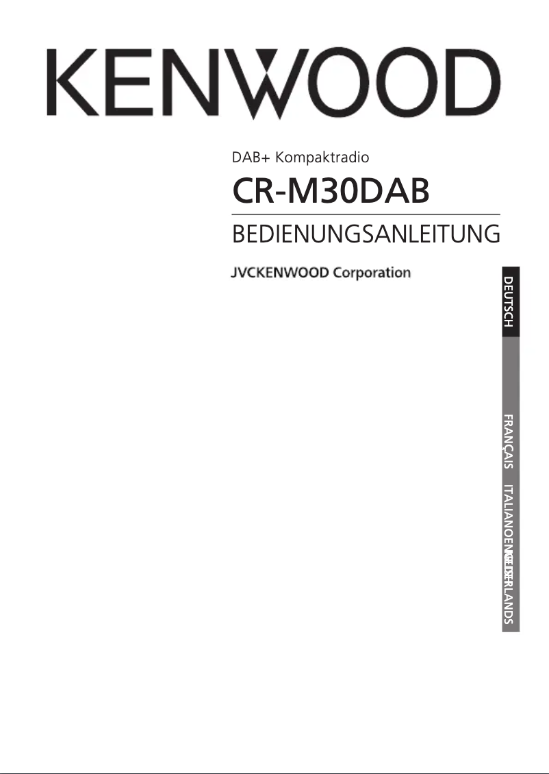 Página 1 del manual Manual de usuario Kenwood CR-M30DAB