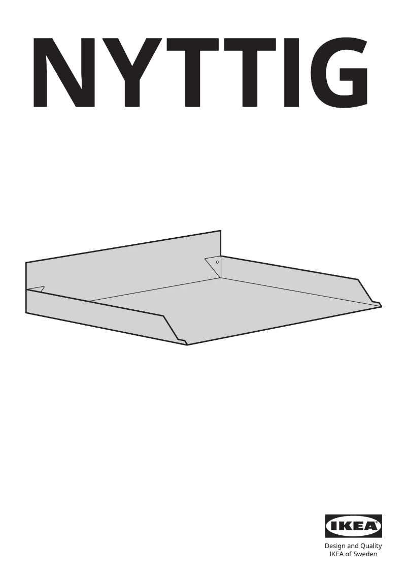 Page 1 de la notice Manuel utilisateur Ikea NYTTIG 402.819.94