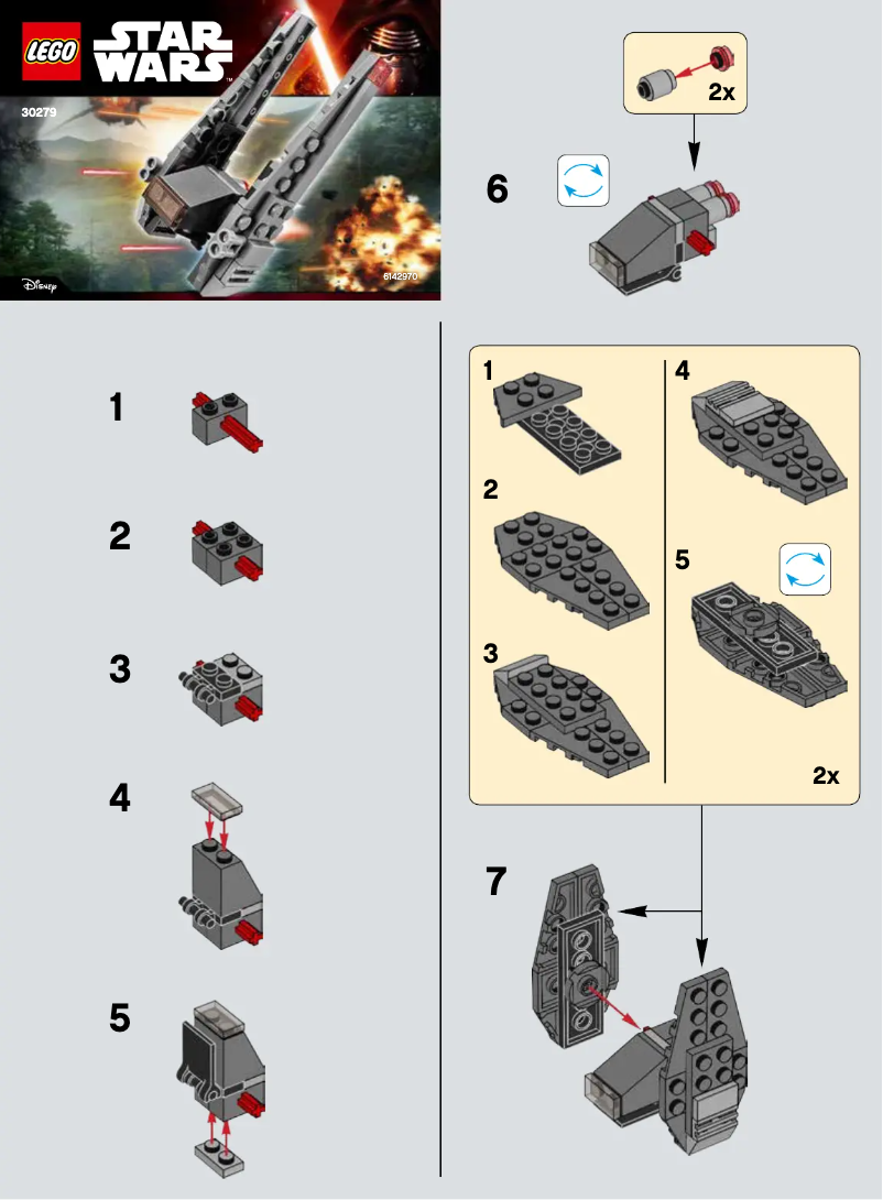 Page 1 de la notice Manuel utilisateur Lego Star Wars 30279