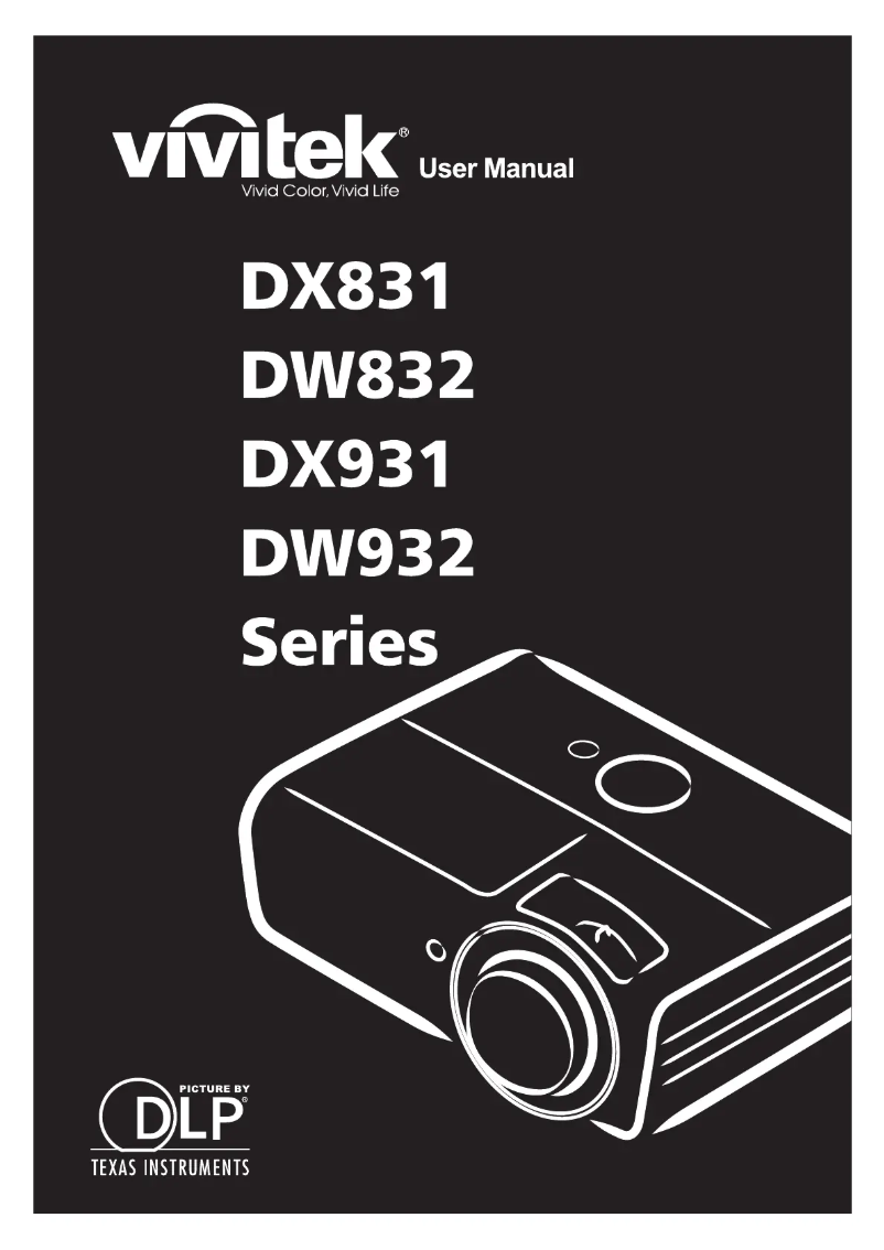 Image de la première page du manuel de l'appareil DW832