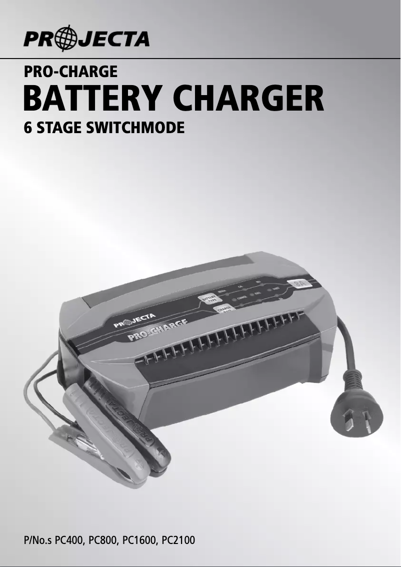 Image de la première page du manuel de l'appareil PC2100