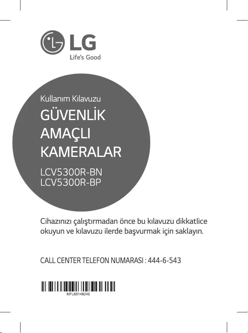 Page n°1 - Manuel utilisateur LG LCV5300R-BP