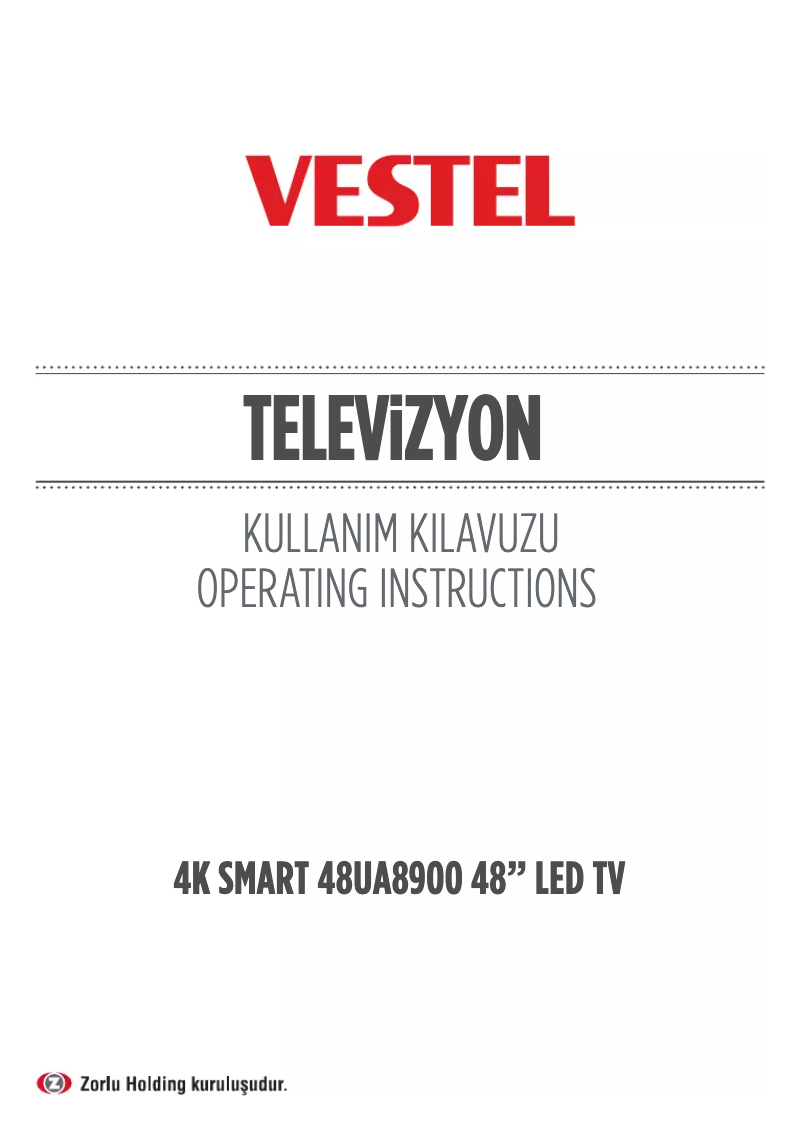 Page 1 de la notice Manuel utilisateur Vestel 48UA8900