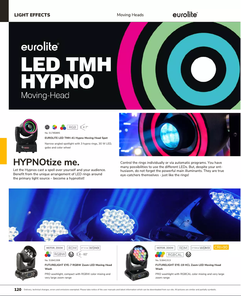 Page n°1 - Catalogue Futurelight EYE-19 HCL Zoom