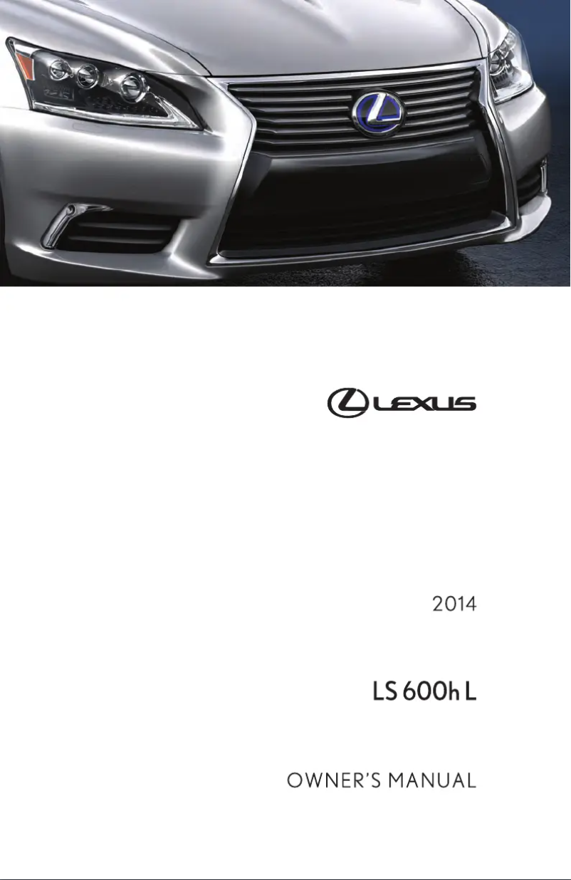 Página 1 del manual Manual de usuario Lexus LS 460 (2014)