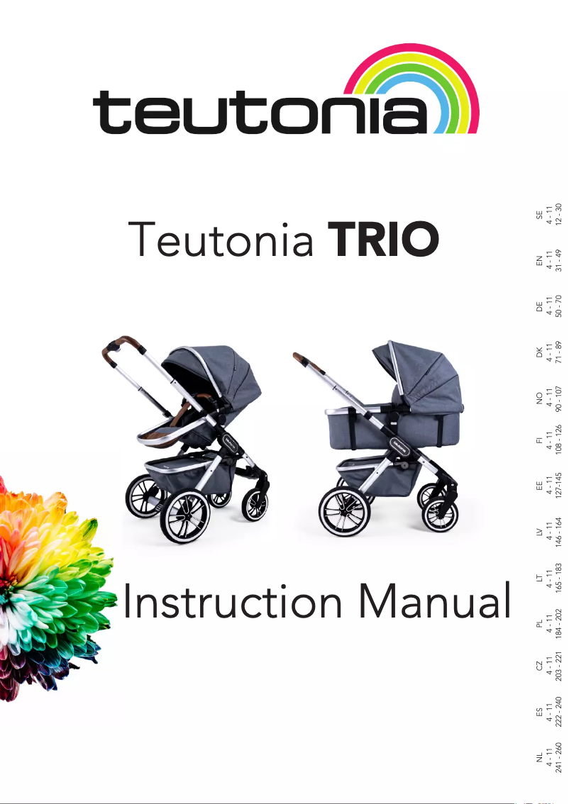Page n°1 - Manuel utilisateur Teutonia TRIO