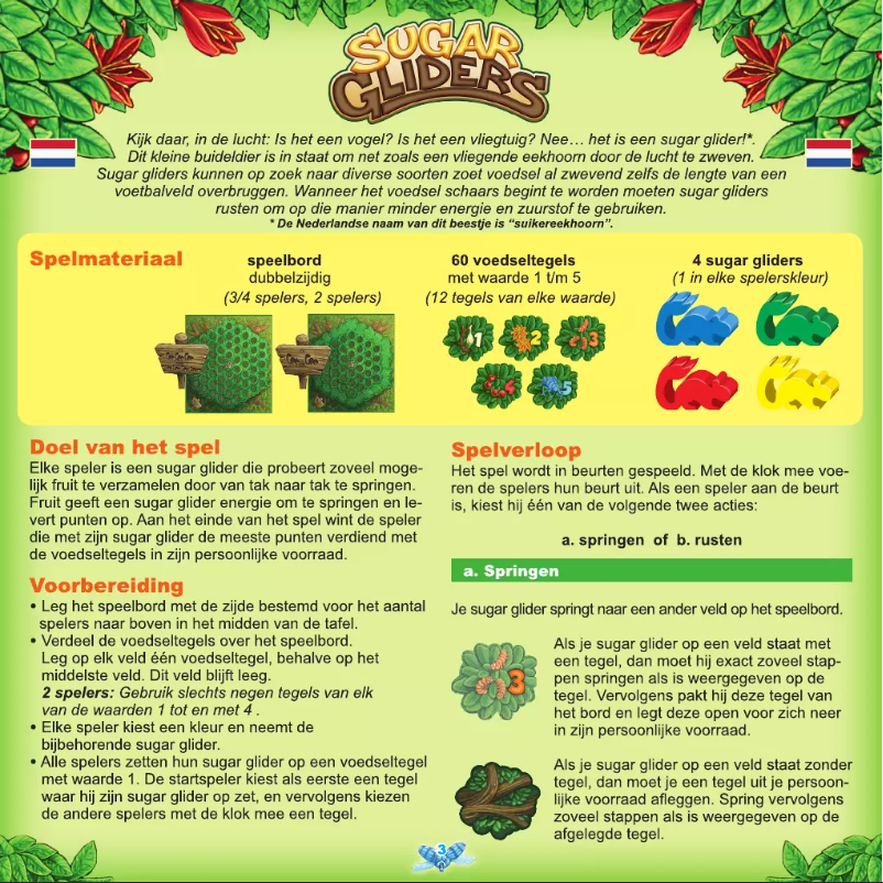 Page n°1 - Manuel utilisateur White Goblin Games Sugar Gliders