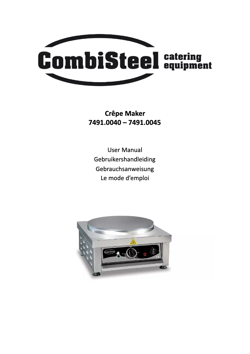 Page n°1 - Manuel utilisateur CombiSteel 7491.0040
