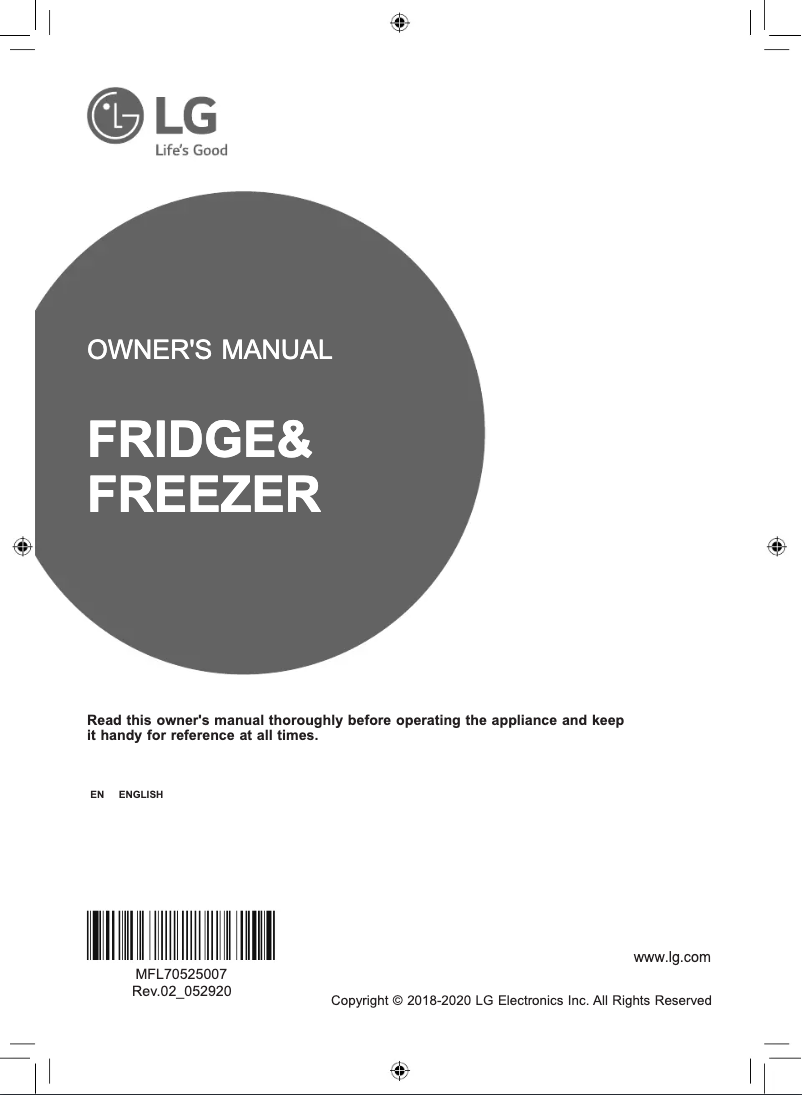 Página 1 del manual Manual de usuario LG GR-M22FTLKL