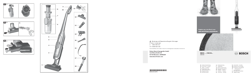 Page n°1 - Manuel utilisateur Bosch BCH6255NAU