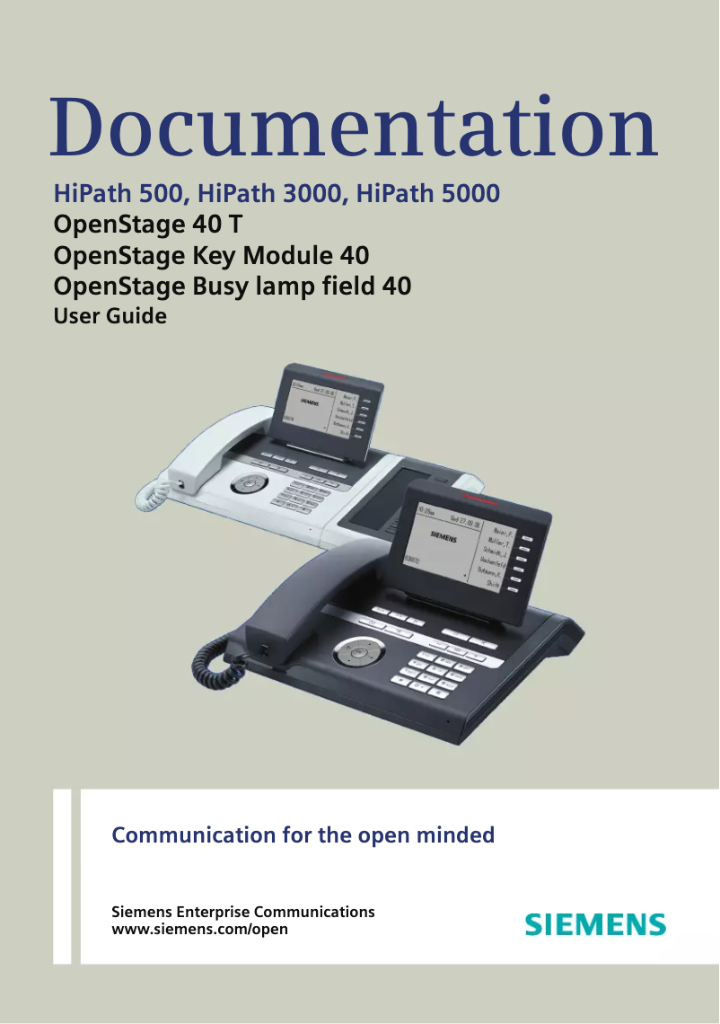 Página 1 del manual Manual de usuario Unify OpenStage 40