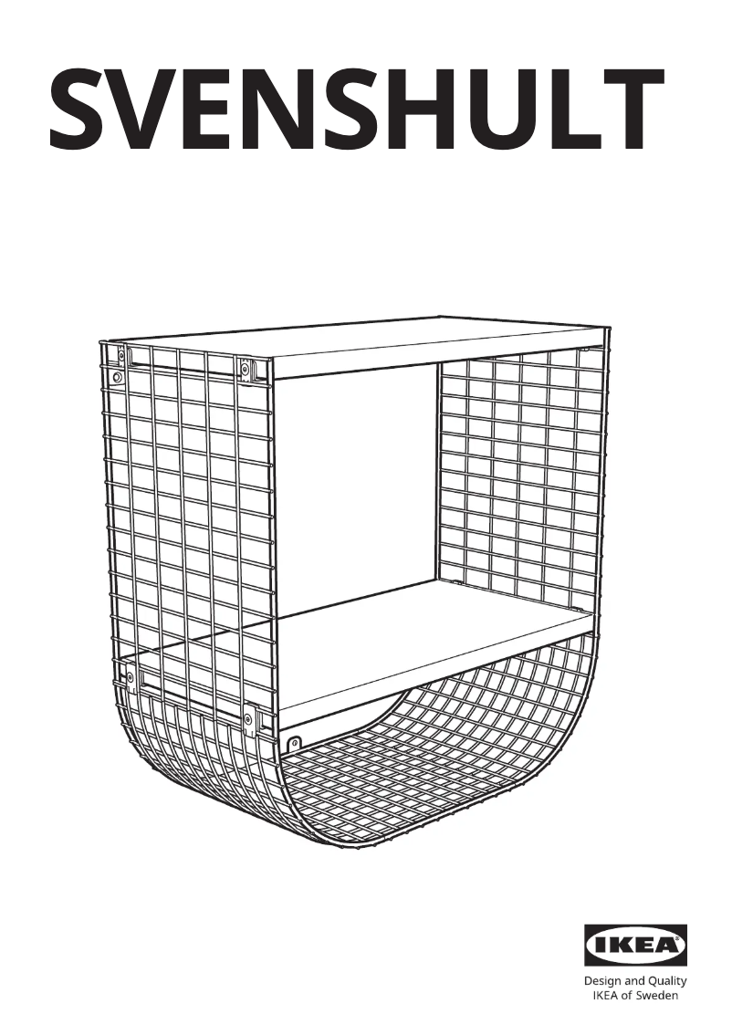 Página 1 del manual Manual de usuario Ikea SVENSHULT 804.000.75
