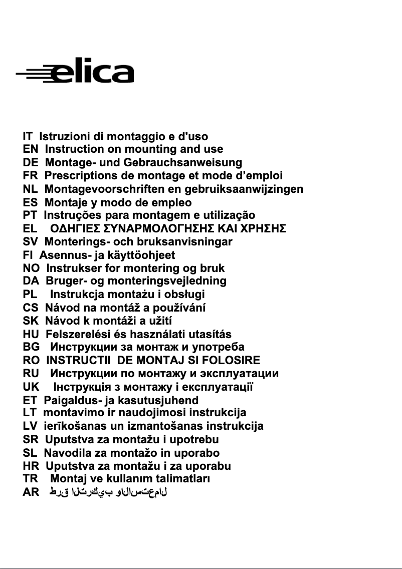 Image de la première page du manuel de l'appareil BELT IX/F/80
