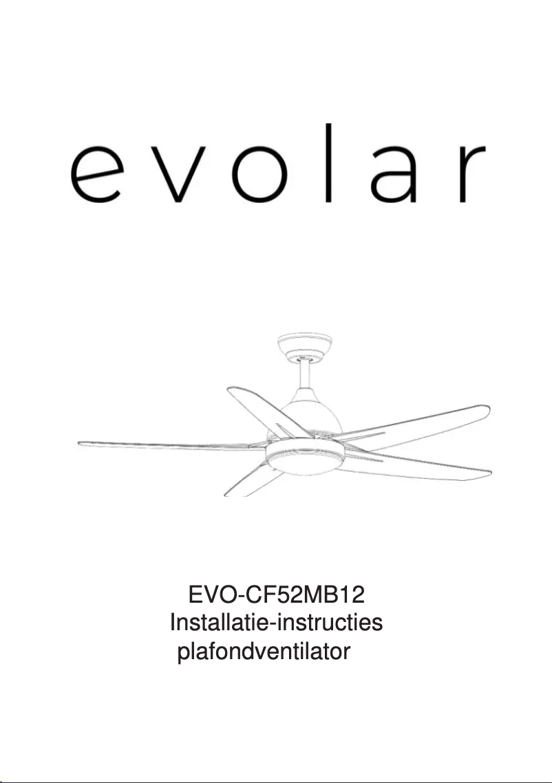 Image de la première page du manuel de l'appareil EVO-CF52MB12