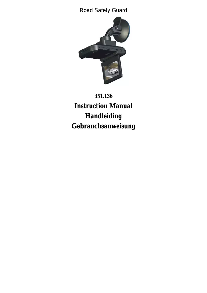 Page n°1 - Manuel utilisateur Skytronic 351.136
