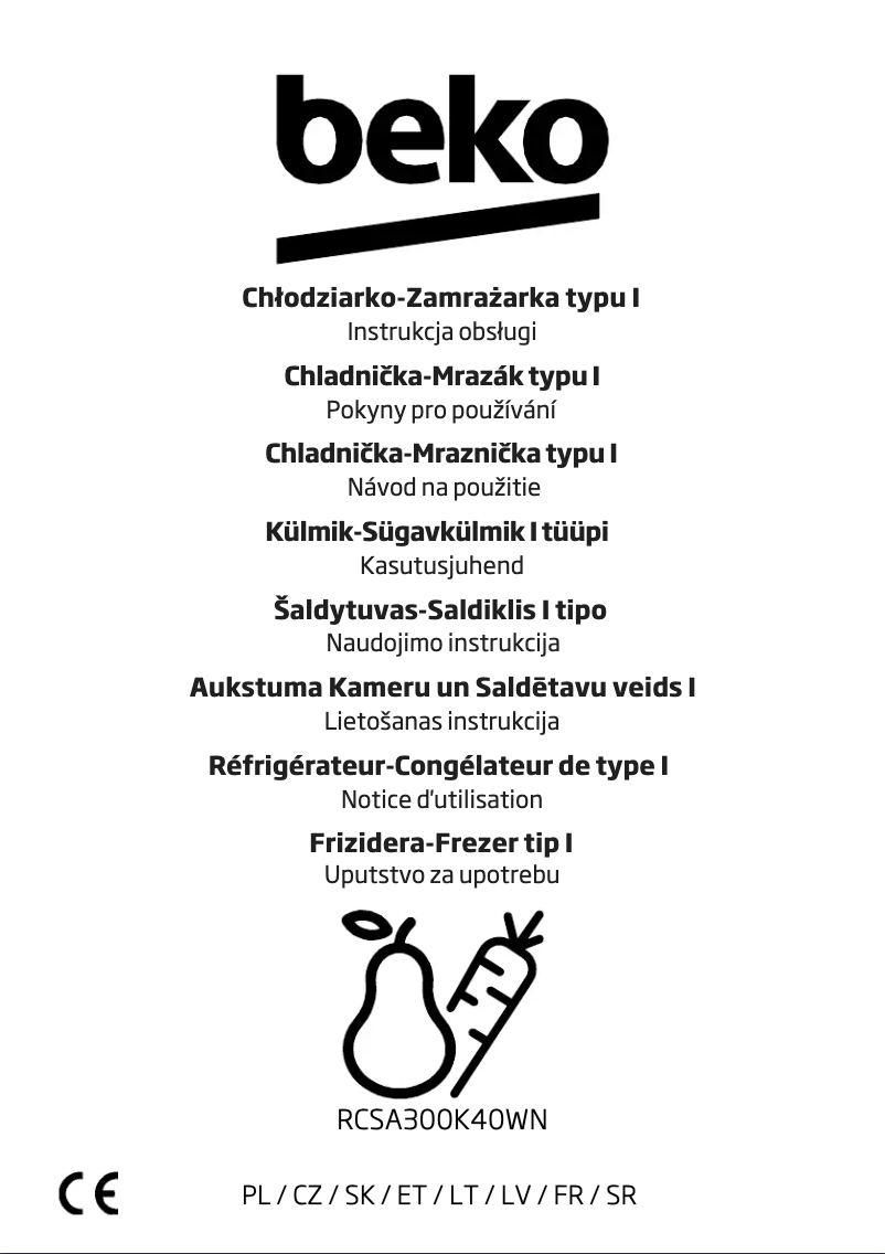 Image de la première page du manuel de l'appareil RCSA300K40WN