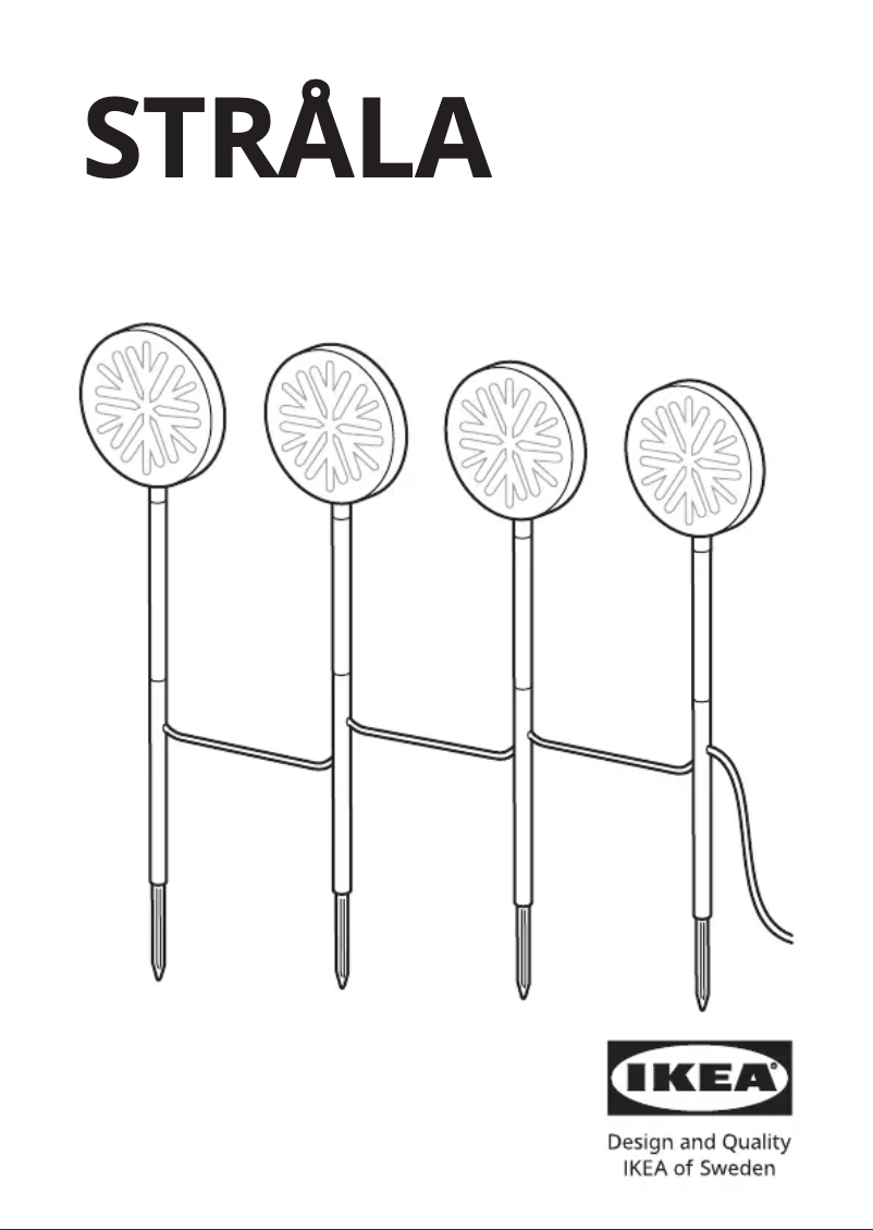 Image de la première page du manuel de l'appareil STRÅLA 105.825.16