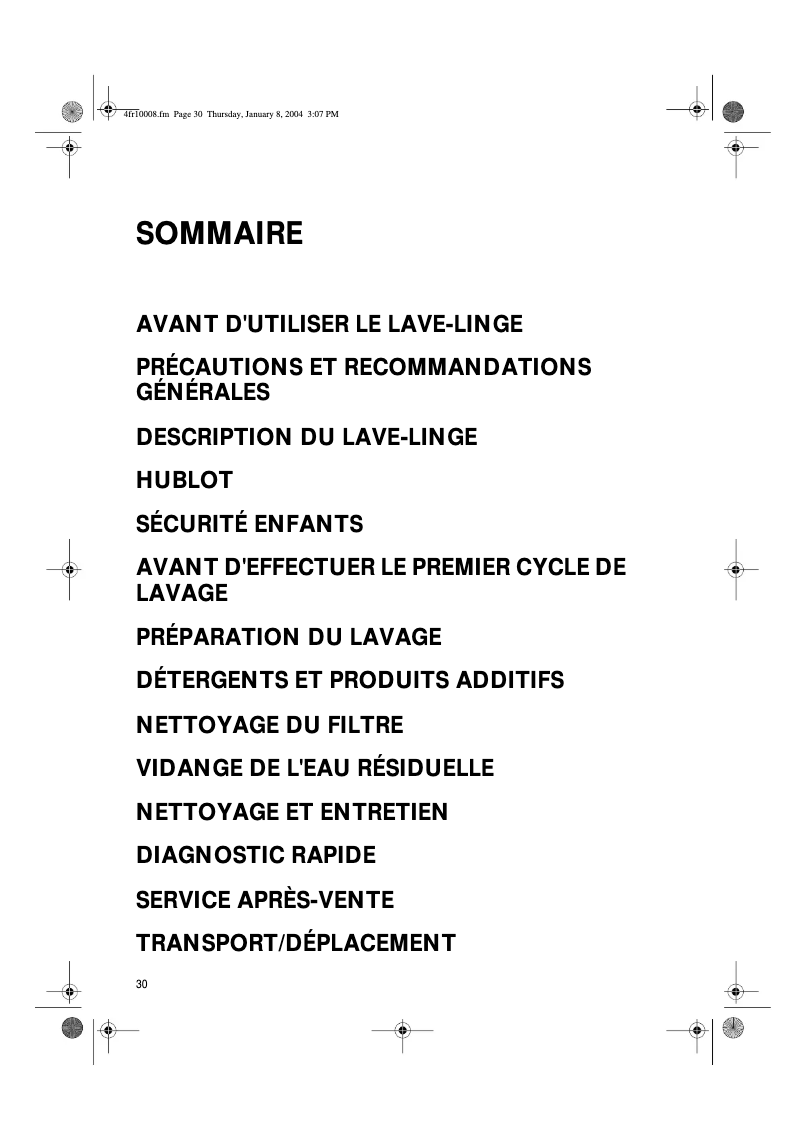 Page 1 de la notice Manuel utilisateur Bauknecht Koln 1400