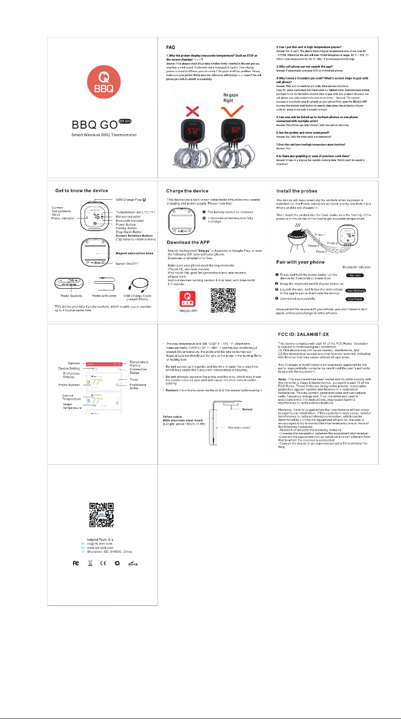 Image de la première page du manuel de l'appareil IBT-4XS