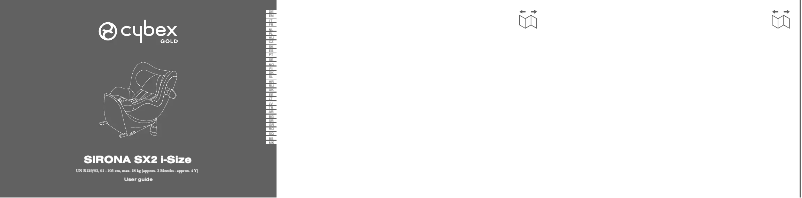 Page 1 de la notice Manuel utilisateur Cybex Sirona SX2 i-Size