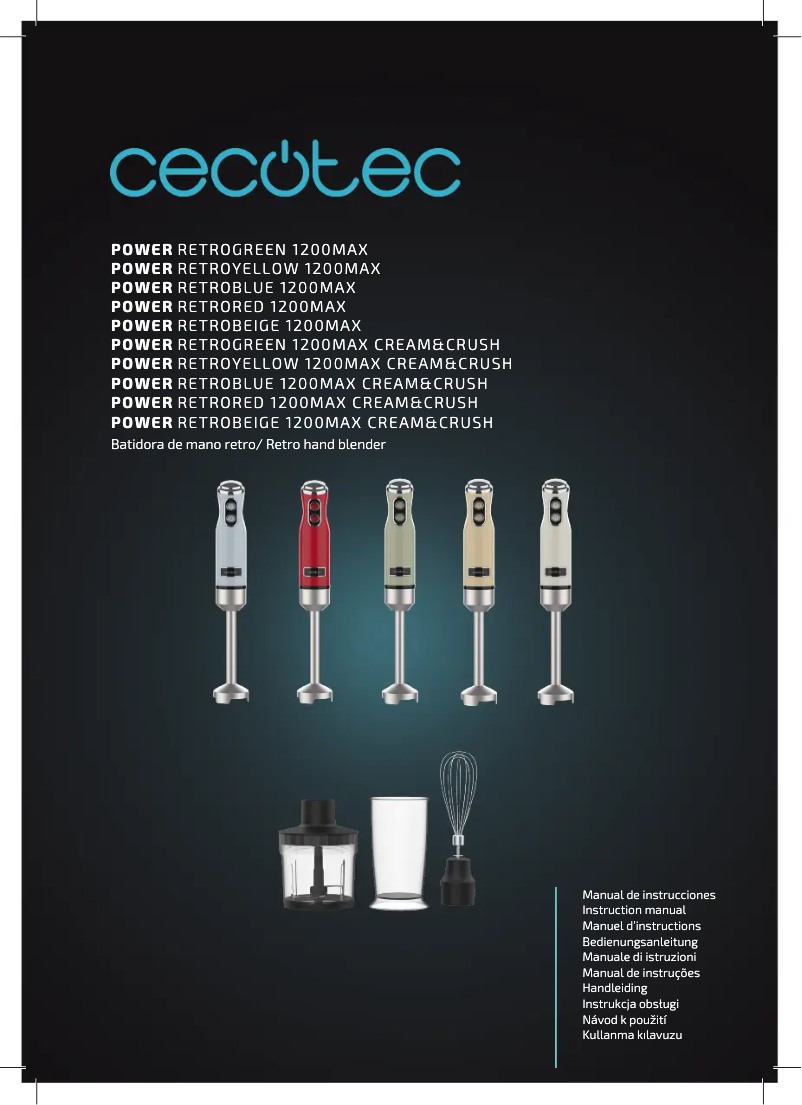 Image de la première page du manuel de l'appareil Power RetroYellow 1200MAX