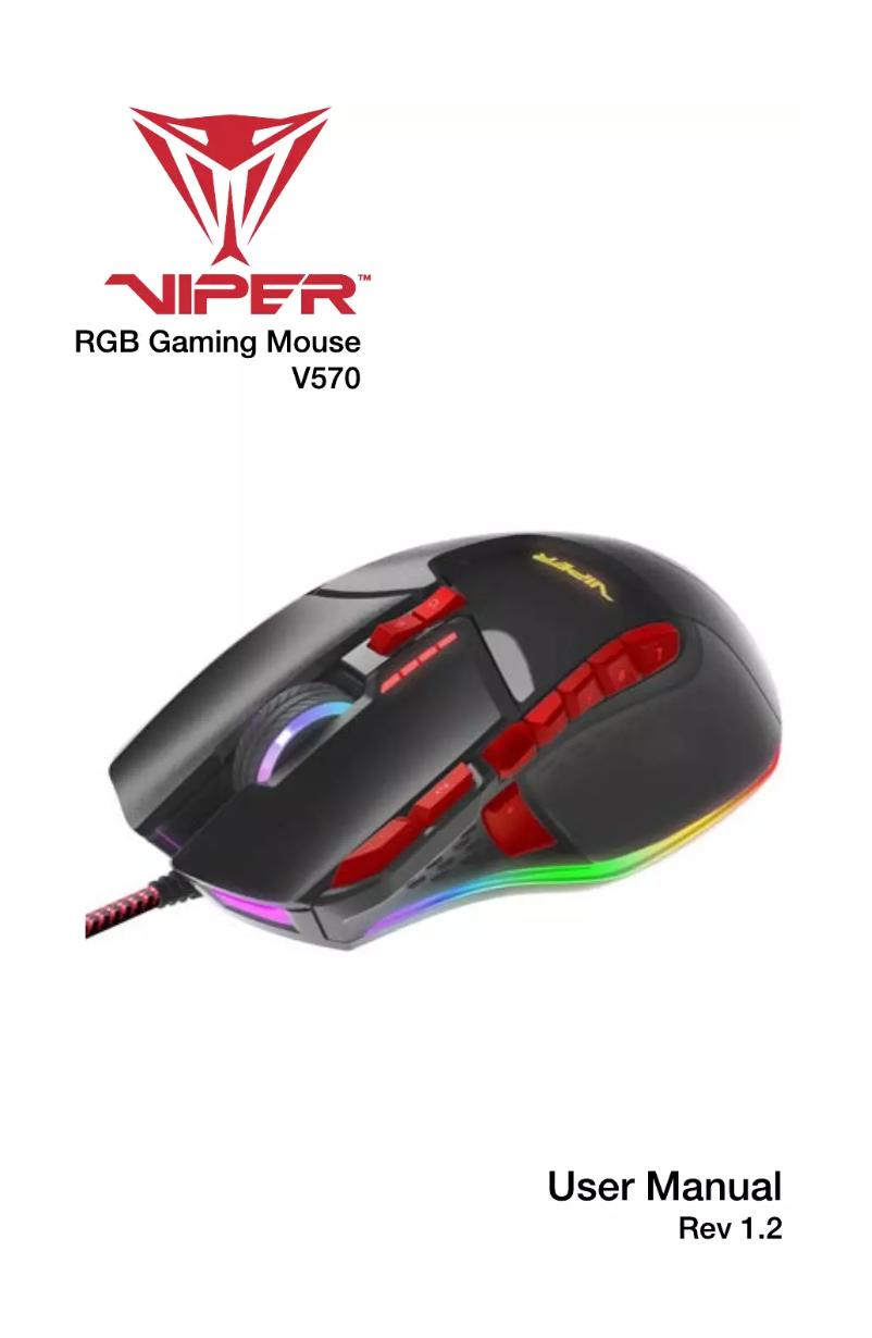 Page 1 de la notice Manuel utilisateur Patriot Memory Viper V570 RGB