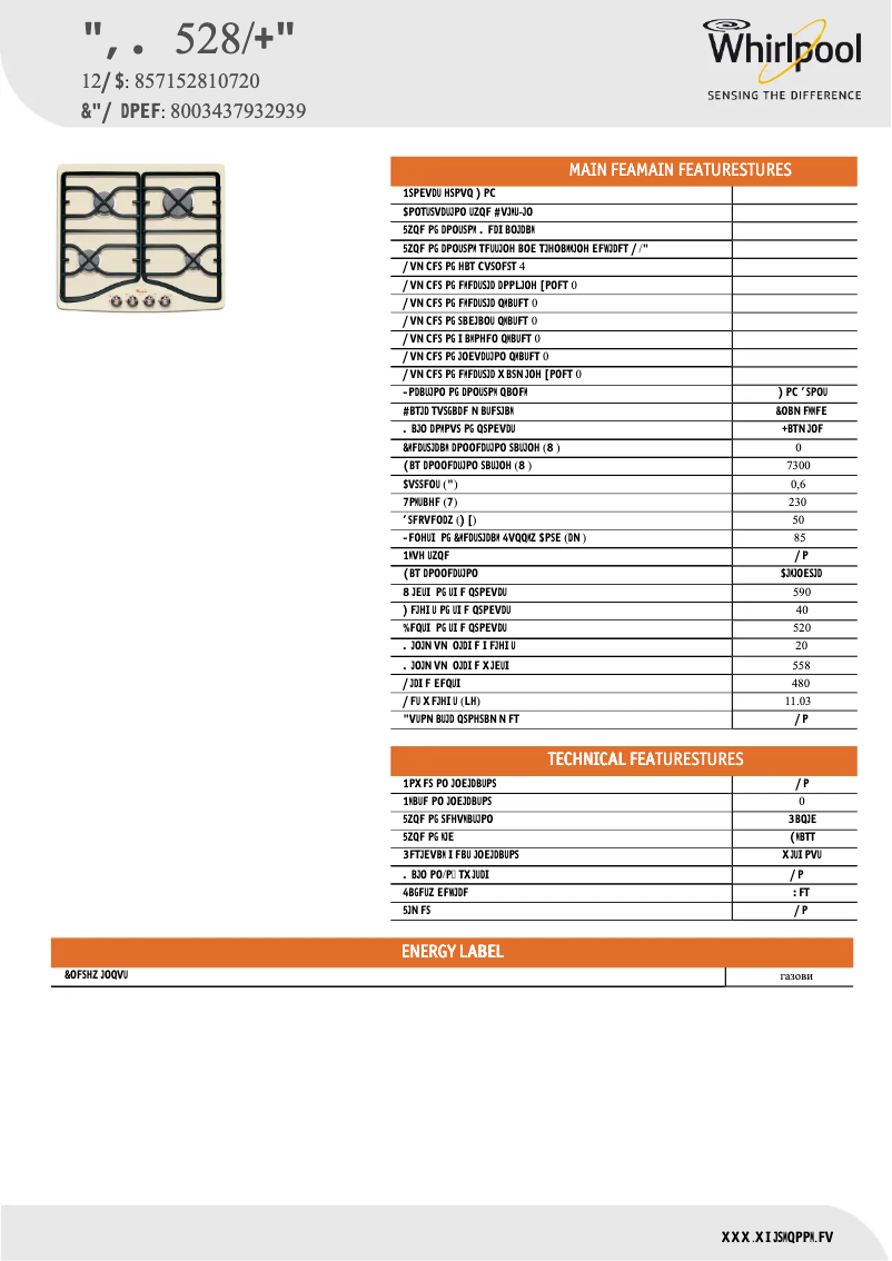 Page 1 de la notice Manuel utilisateur Whirlpool AKM 528/JA