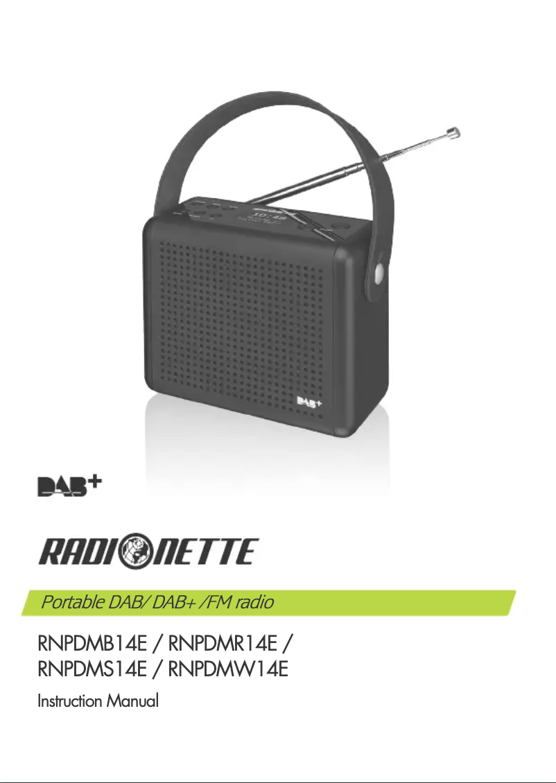 Imagen de la primera página del manual del dispositivo RNPDMB14E